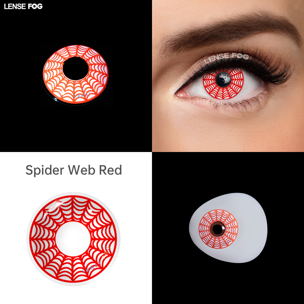 Spider Web Red Cosplay Contacts
