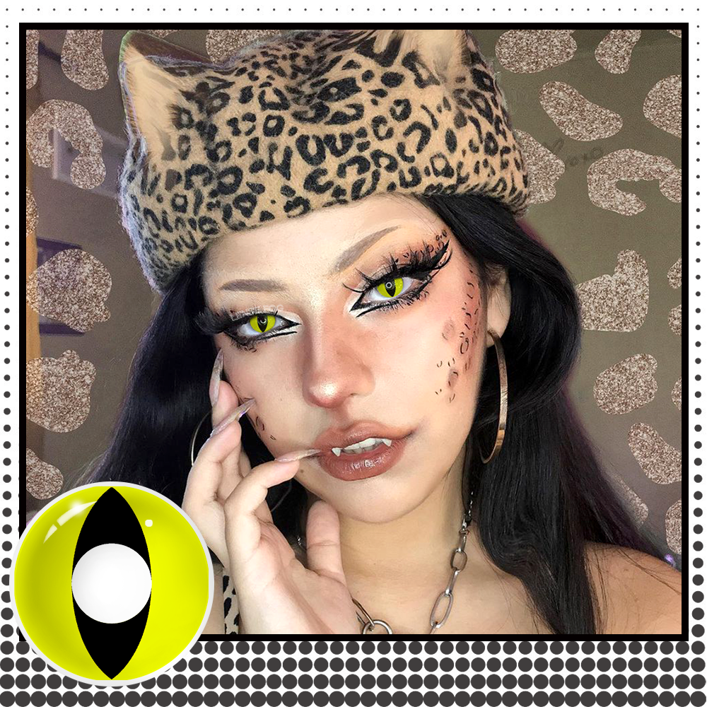 Cat Eyes Yellow Cosplay Contacts
