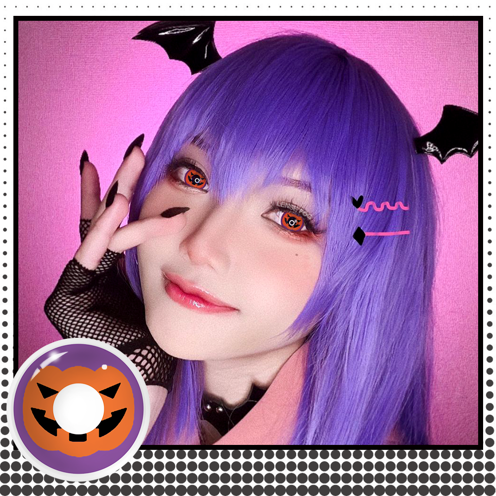 Luncky Punmpkin Face Cosplay Contacts